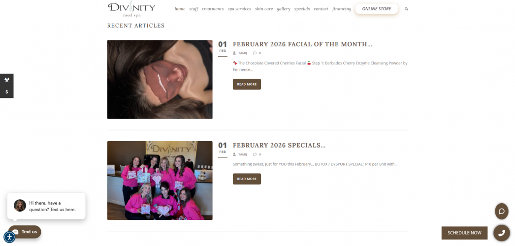 Divinity Med Spa screenshot 2