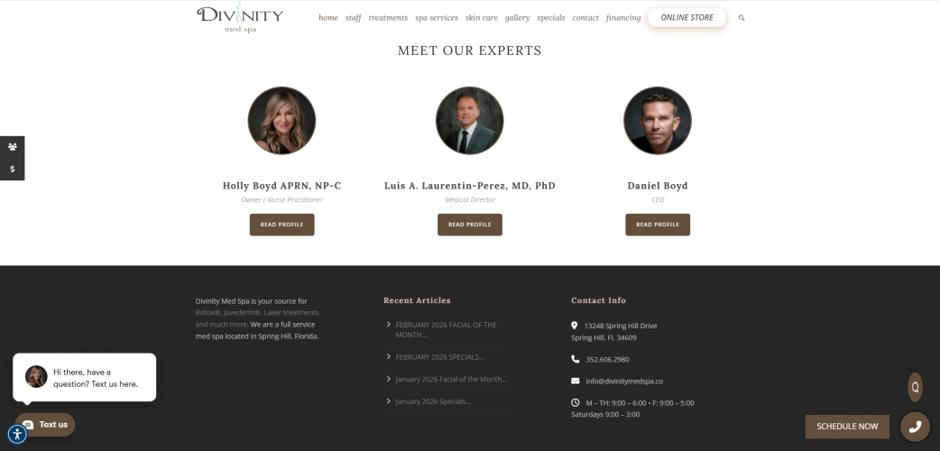 Divinity Med Spa screenshot 1