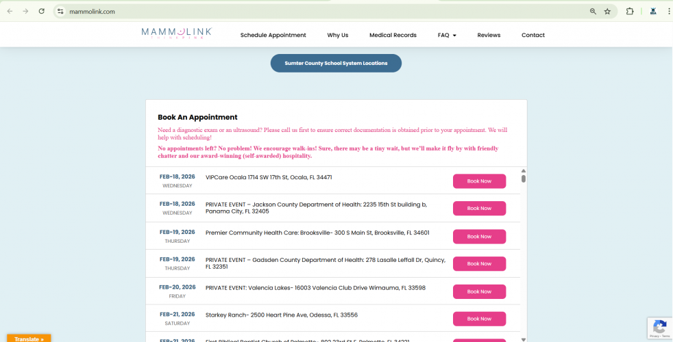 Tampa Mammogram Screening screenshot 2