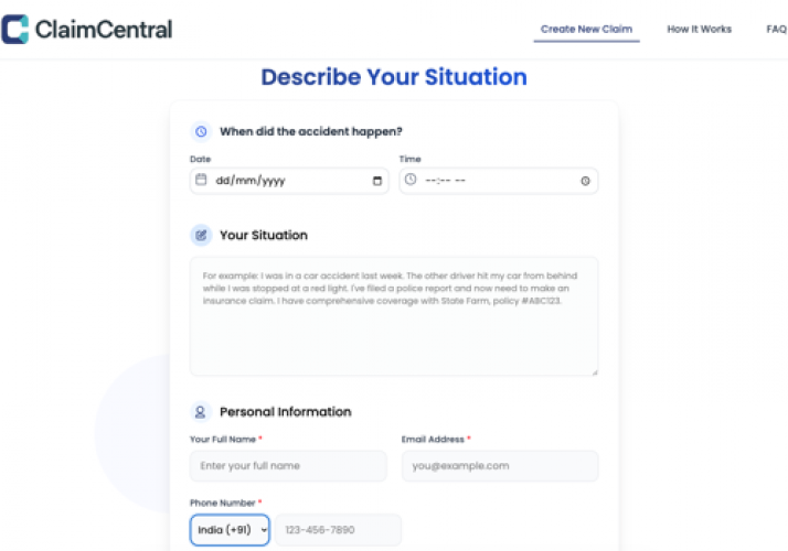 AI-based Insurance Claim Management System screenshot 1