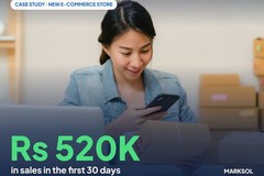 New E-Commerce Store: Rs 520K in Sales in the First 30 Days