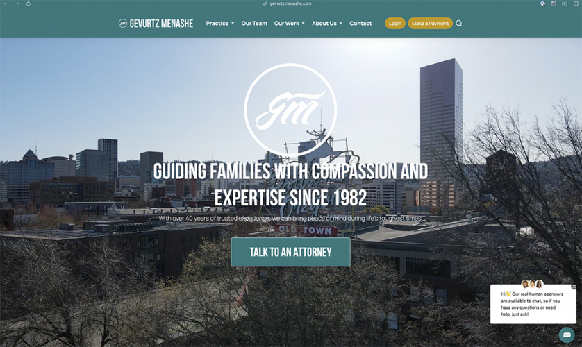 Gevurtz Menashe Website Rebuild screenshot 1