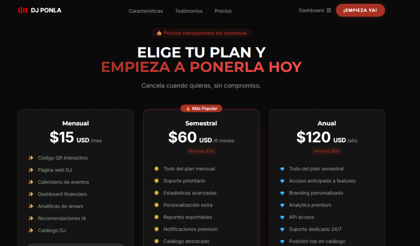 DJ Ponla - Suscripciones Culqi y Facturación Electrónica SUNAT screenshot 2