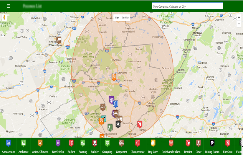 Custom Google Map Project screenshot 1