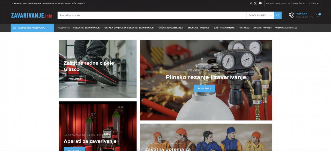 Zavarivanje.info — High-Performance WooCommerce Web Shop  screenshot 1