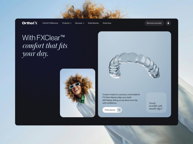 OrthoFX Website and Brand Evolution screenshot 1