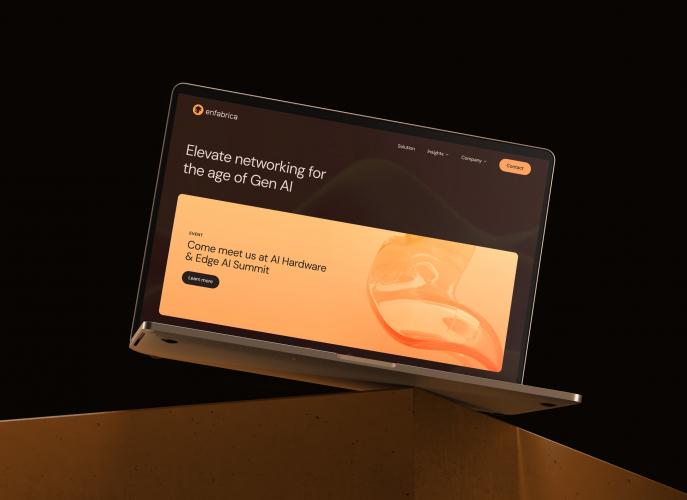 Enfabrica Website screenshot 1