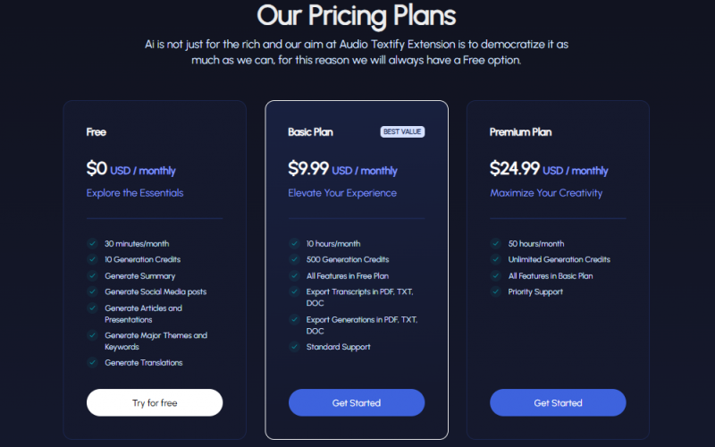 Audio Textify – AI-Powered Media Transcription & Content Generation Tool screenshot 4