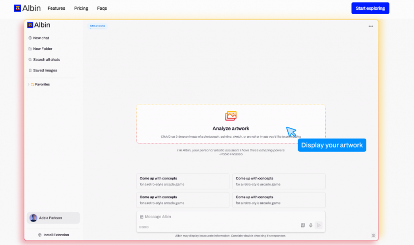 Albin AI – AI-Powered Art Analysis & Discovery Platform screenshot 4