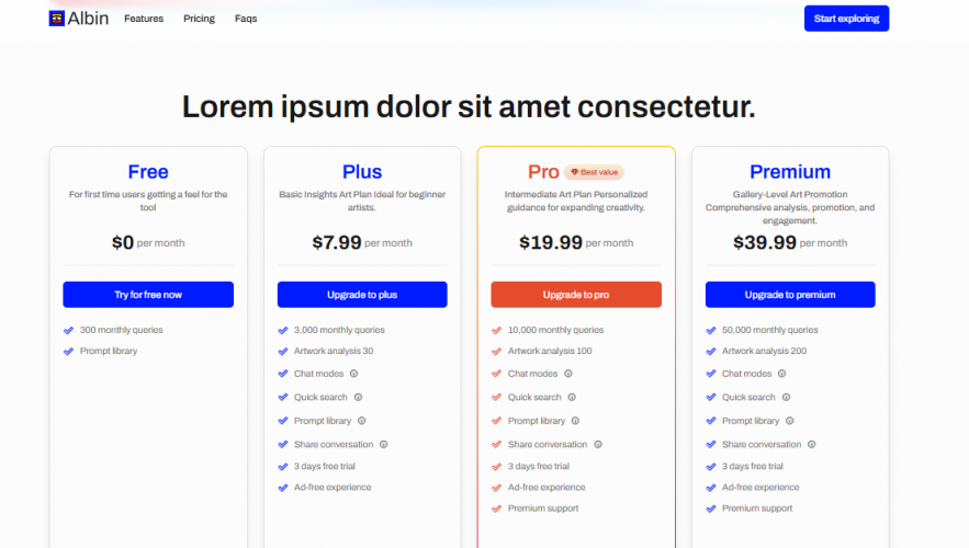 Albin AI – AI-Powered Art Analysis & Discovery Platform screenshot 3