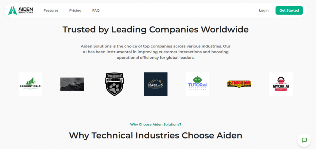 Aiden AI – Technical Documentation Answer Engine screenshot 1