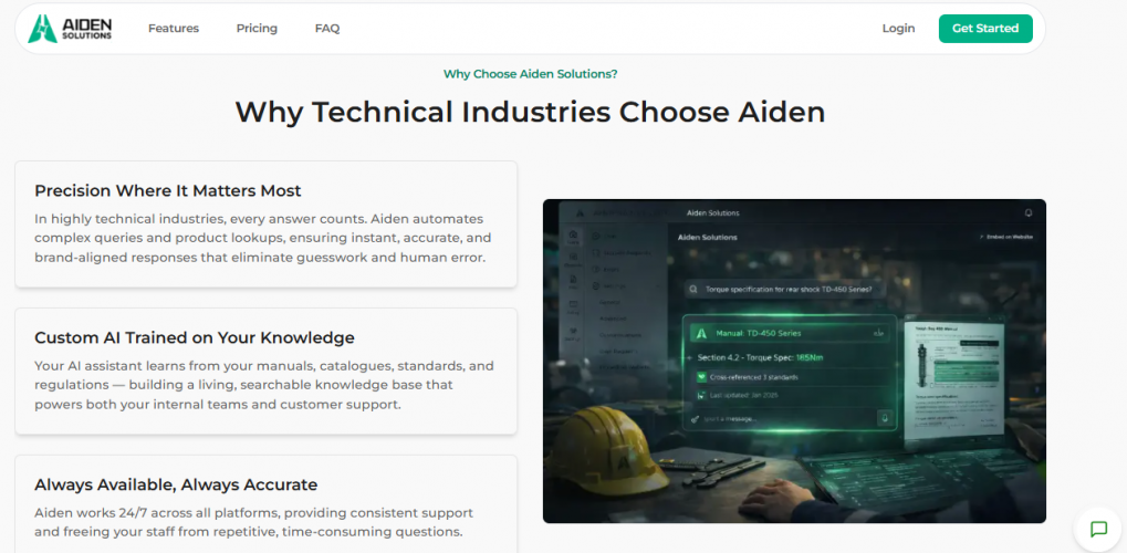 Aiden AI – Technical Documentation Answer Engine screenshot 4