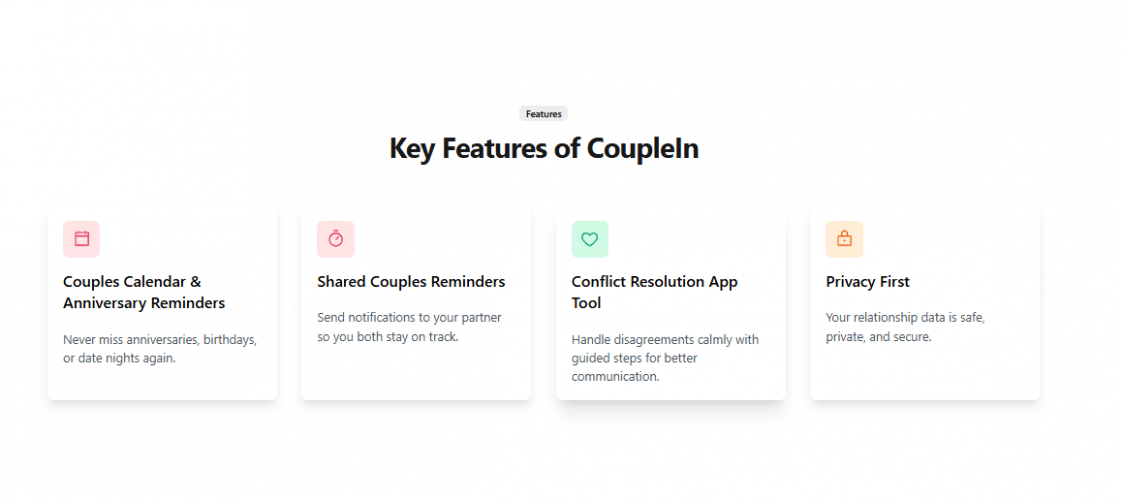 CoupleIn – Relationship & Couples Companion App screenshot 1