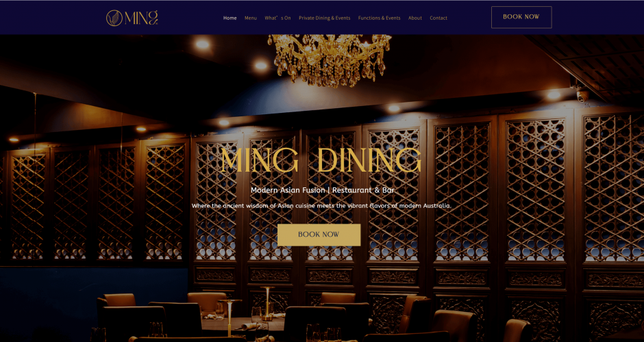 Melbourne Restaurant Case Study | MING DINING screenshot 1