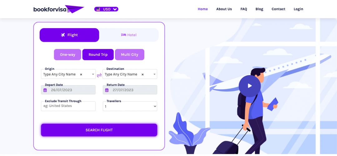 Bookforvisa screenshot 1