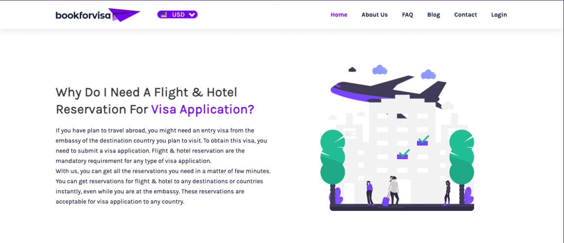 Bookforvisa screenshot 2