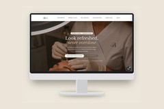 Aesthetics clinic website with online booking