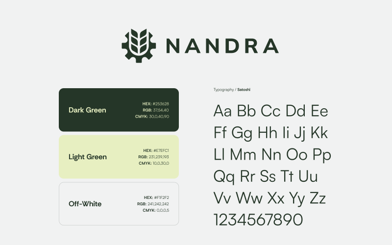 Nandra: Brand Identity & Website for B2B Agriculture screenshot 1
