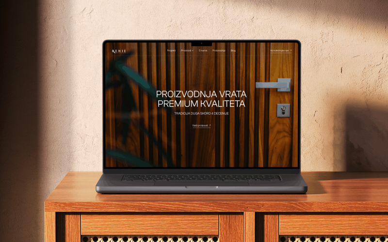 Renie: Website Redesign for Door Manufacturer screenshot 2