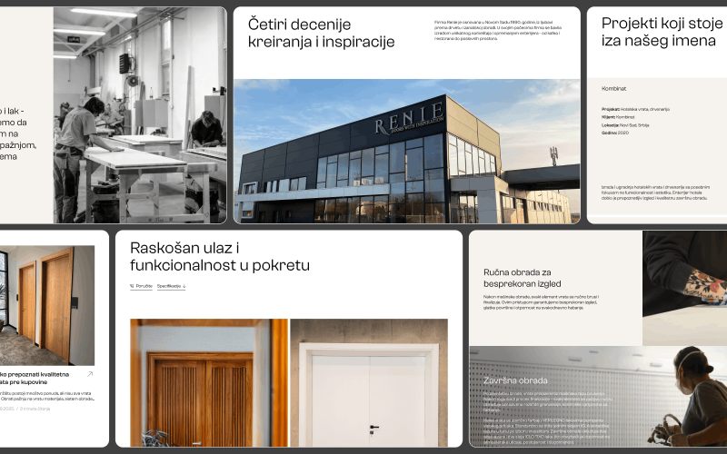 Renie: Website Redesign for Door Manufacturer screenshot 5