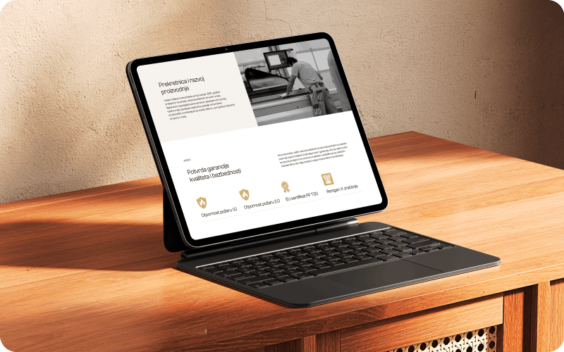 Renie: Website Redesign for Door Manufacturer screenshot 1