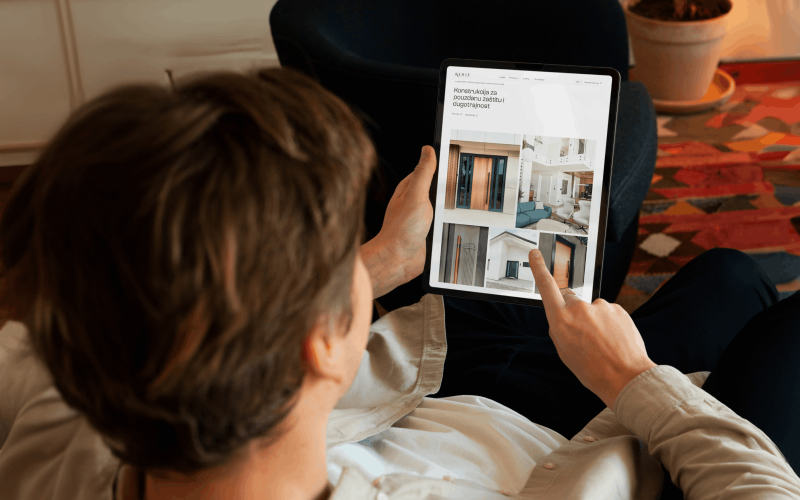 Renie: Website Redesign for Door Manufacturer screenshot 4