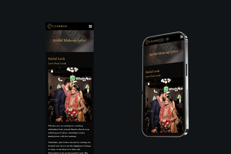 Bridal Makeover Studio Website screenshot 1