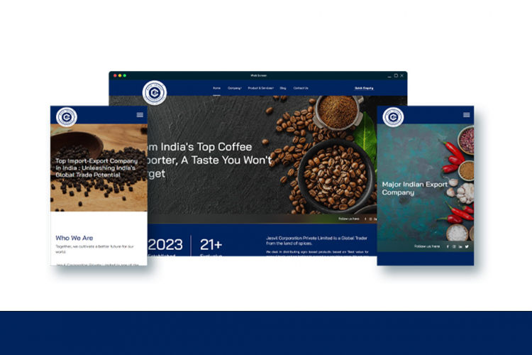 Website Developed Import Export trading Company screenshot 2
