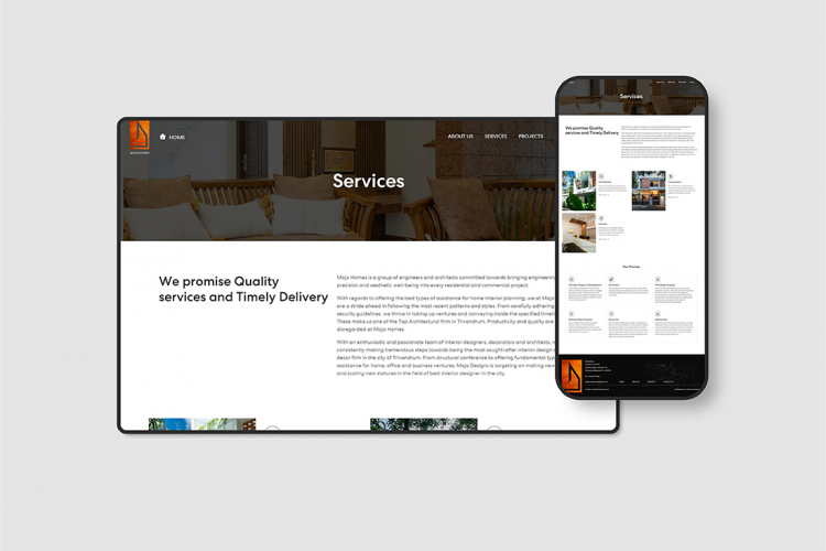 Website - Interior Design Company screenshot 2
