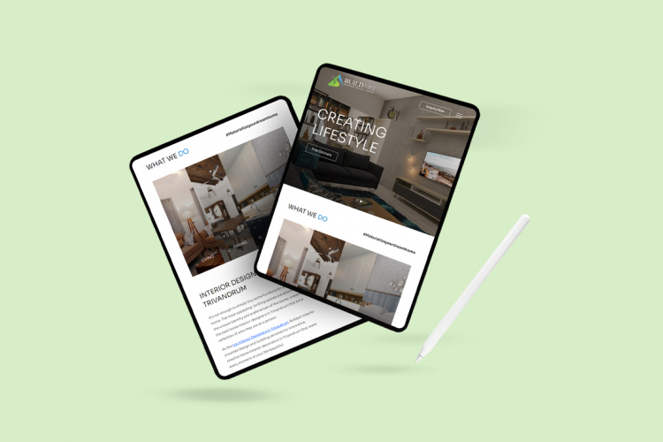 Buildart Interiors ( Wordpress Website) screenshot 2