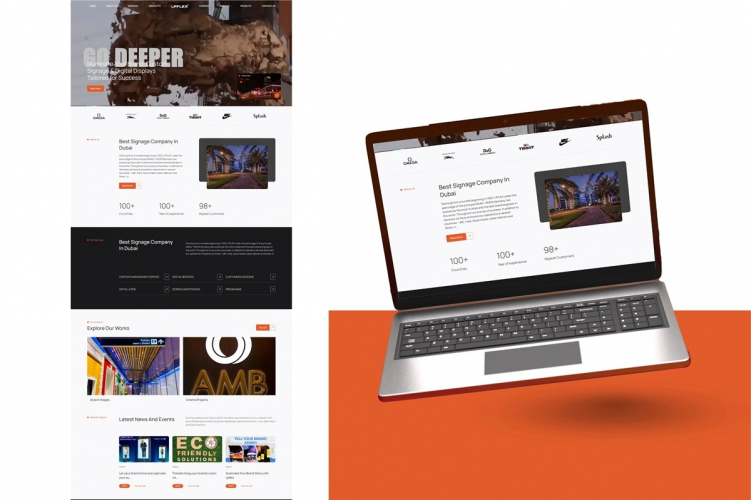  Signage Company In Dubai ( WordPress Website) screenshot 1