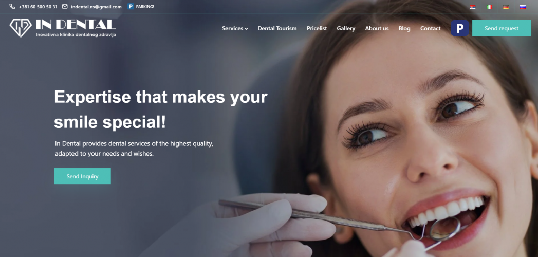 In Dental – Website & Digital Marketing Solution screenshot 1
