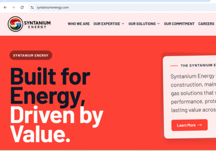 Corporate Website for Oil & Gas Engineering Firm screenshot 2