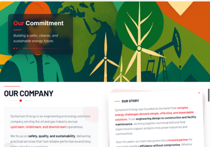 Corporate Website for Oil & Gas Engineering Firm screenshot 3