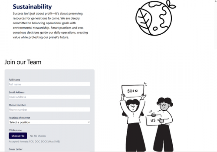 Digital Platform for Oil & Gas Solutions Provider screenshot 1