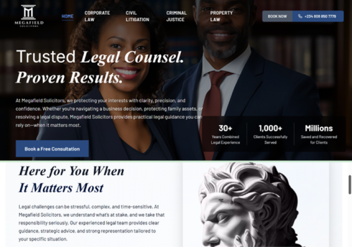 Professional Website for Full-Service Law Firm screenshot 3