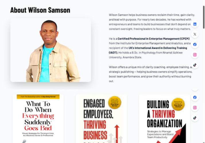 Personal Brand Platform for Leadership Advisor screenshot 2