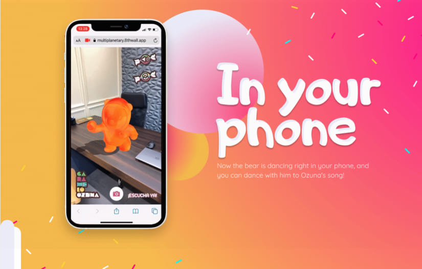 Caramelo WebAR screenshot 2