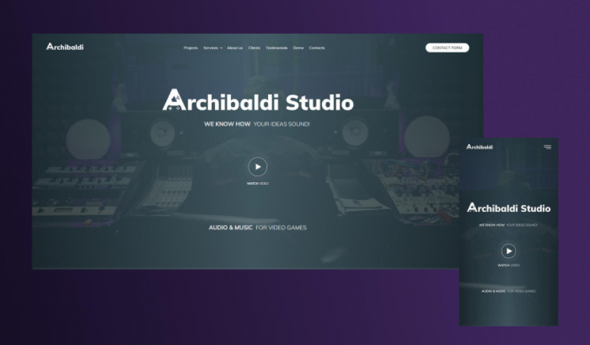 Archibaldi — Website Development screenshot 1