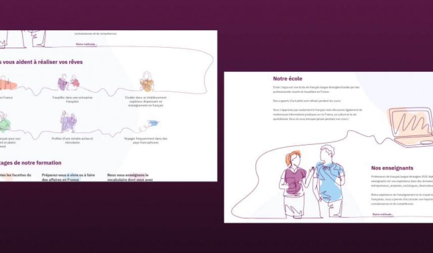 Eclair Lingua School — Website Development screenshot 3