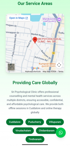 Sri Psychological Clinic screenshot 2