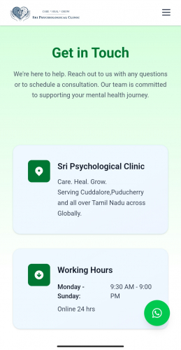 Sri Psychological Clinic screenshot 4
