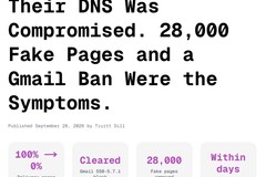 Their DNS Was Compromised. 28,000 Fake Pages and a Gmail Ban Were the Symptoms.