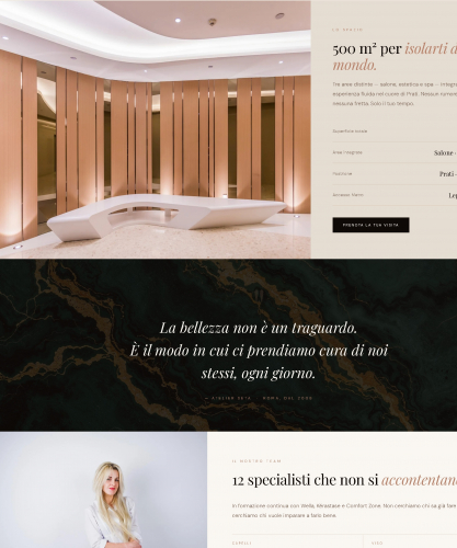 Atelier Seta - Sito Web Parrucchiere & Spa screenshot 4