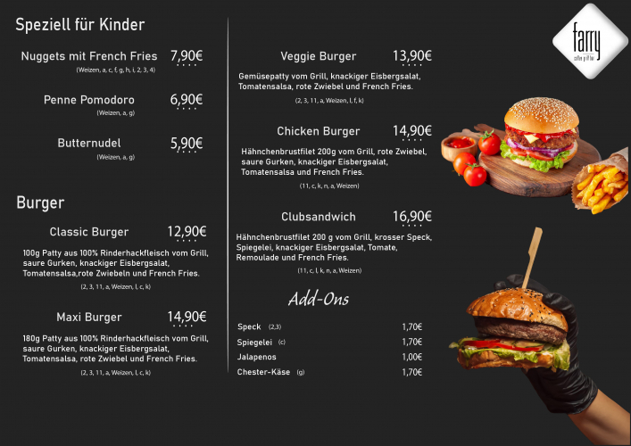 Farry Coffee Grill Bar - Sito Web & Menu Digitale screenshot 2