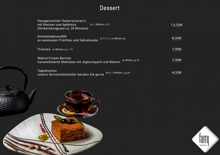 Farry Coffee Grill Bar - Sito Web & Menu Digitale screenshot 1