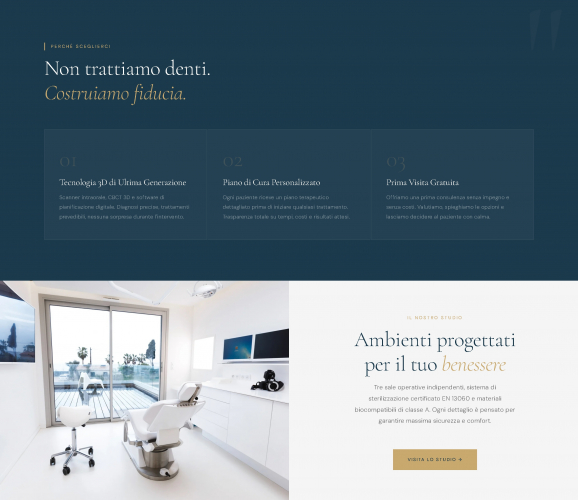 Ferretti Dental Clinic - Sito Web Studio Dentistico screenshot 3