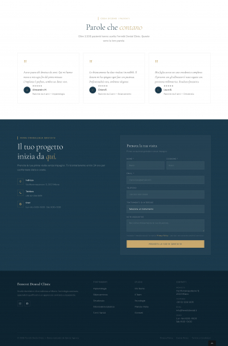 Ferretti Dental Clinic - Sito Web Studio Dentistico screenshot 4