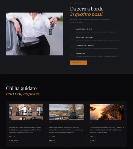Velox Drive - Sito Web Noleggio Auto di Lusso screenshot 1