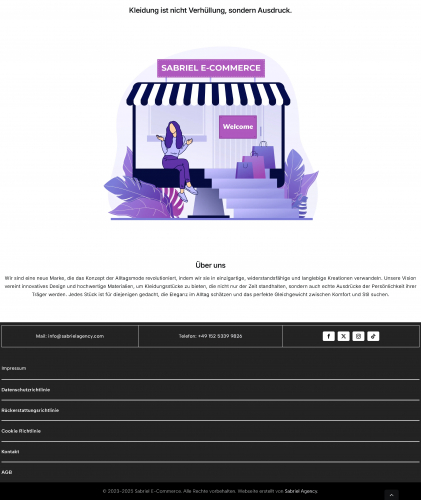 Sabriel E-Commerce - Shop di Moda screenshot 4